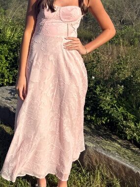 Pink dress-corset top